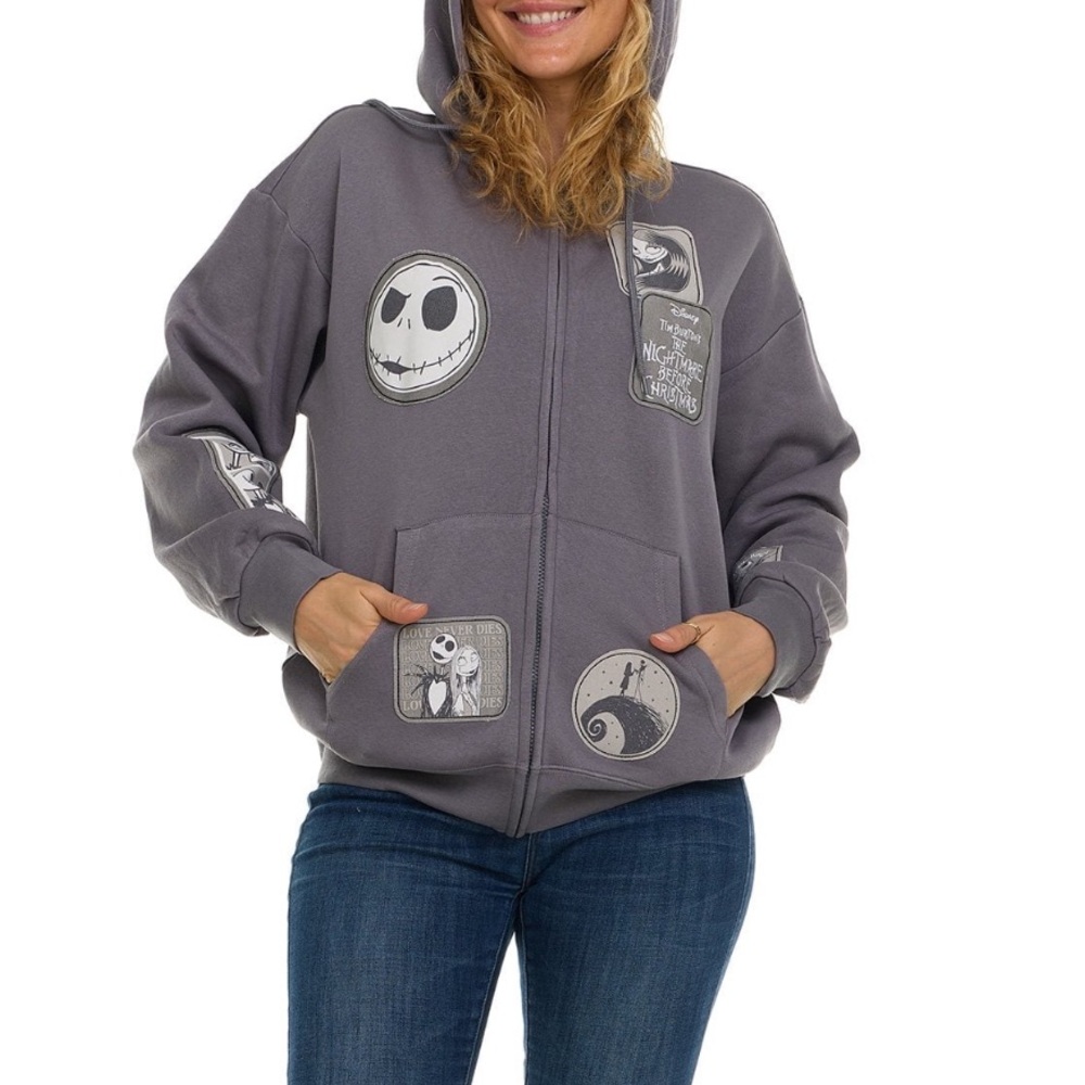 NWT Disney Nightmare Before Christmas Character Full-Zip Hoodie women’s large